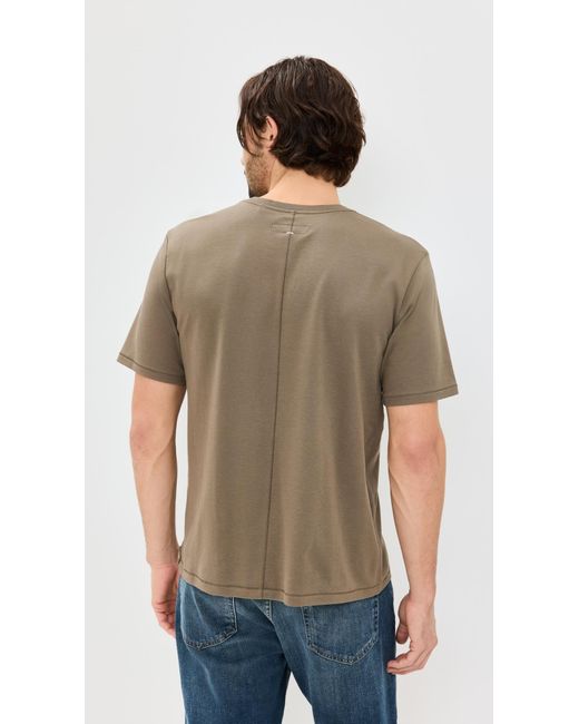 Rag & Bone Green Pima Interlock Tee for men