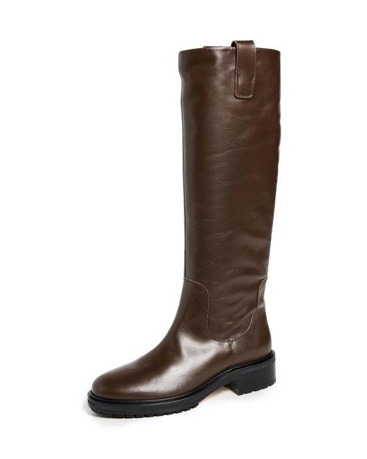 Aeyde Brown Henry Calf Leather Riding Boots