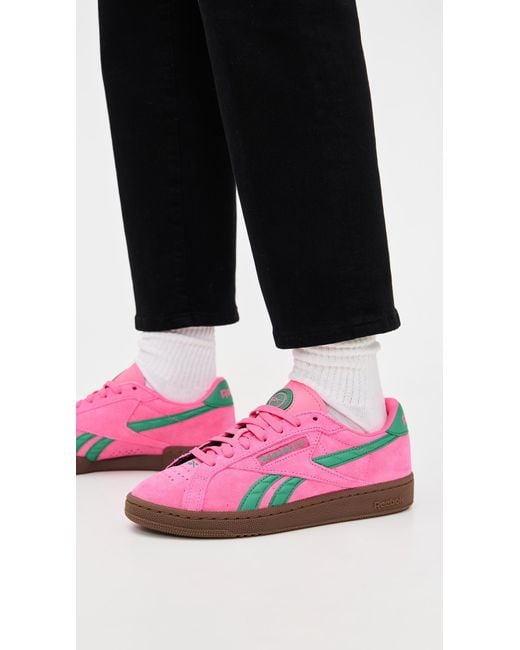 Reebok Pink Club C Grounds Uk Sneakers