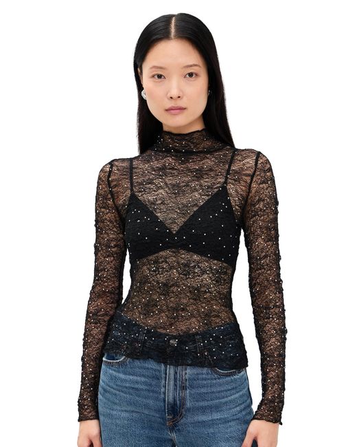 Astr Black Kyra Top