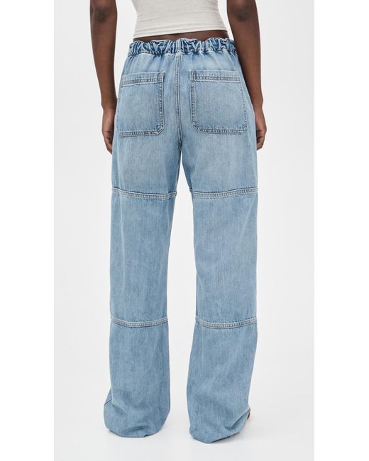 Re/done Blue Beach Pants