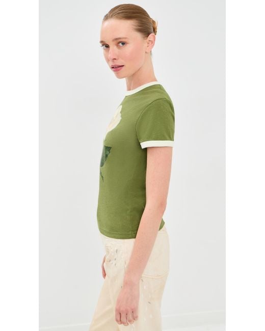 Acne Green Rose Tee
