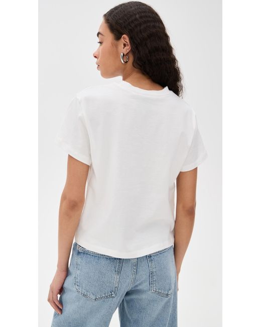 Reformation White Rowan Crew Tee