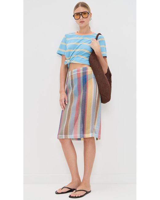 Staud Black Via Skirt