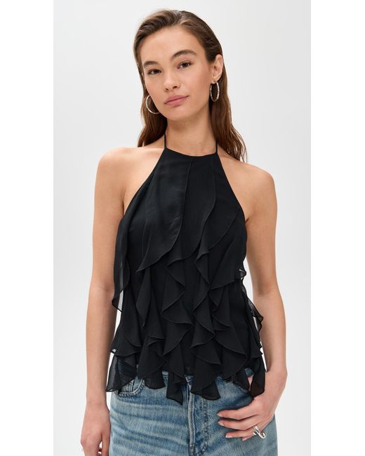 PAIGE Black Ciao Top