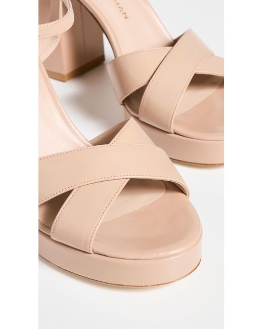 Stuart Weitzman Multicolor Dayna Platform Sandals