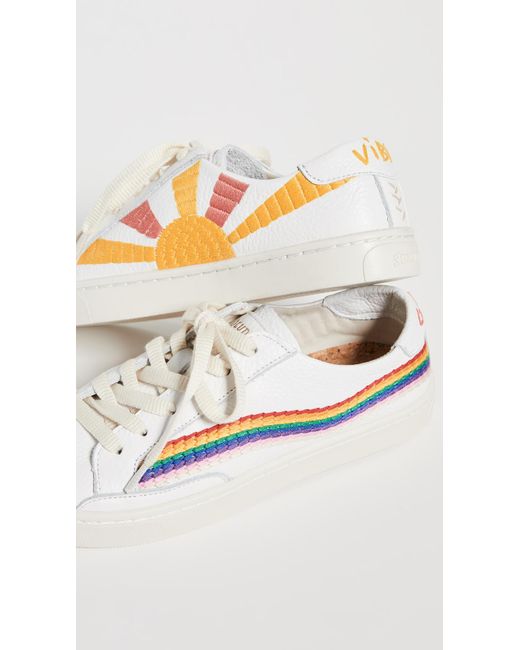 rainbow wave sneaker soludos