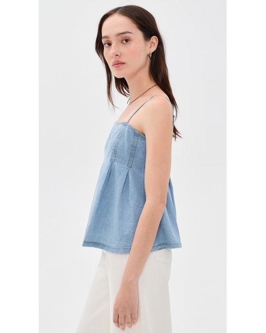 Ba&sh Blue Lucina Top