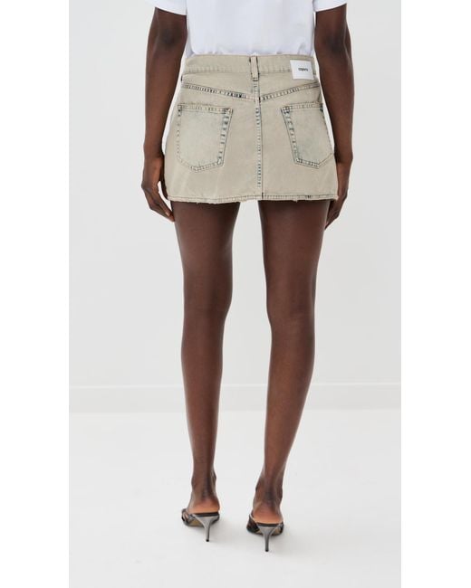 Coperni Natural Denim Mini Skirt