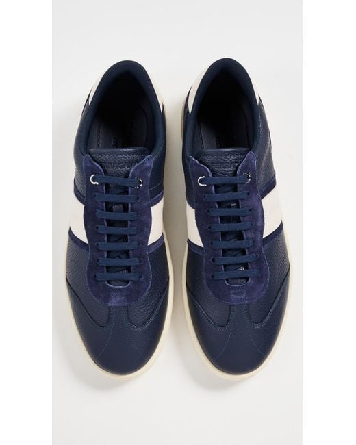 Ferragamo Blue Achille 1 Sneakers for men