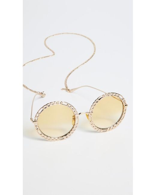 gucci chain sunglasses
