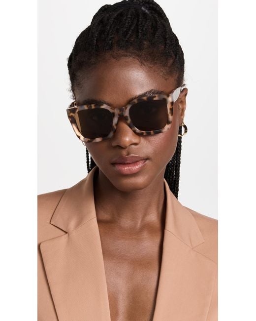 Aire White Abstraction Sunglasses