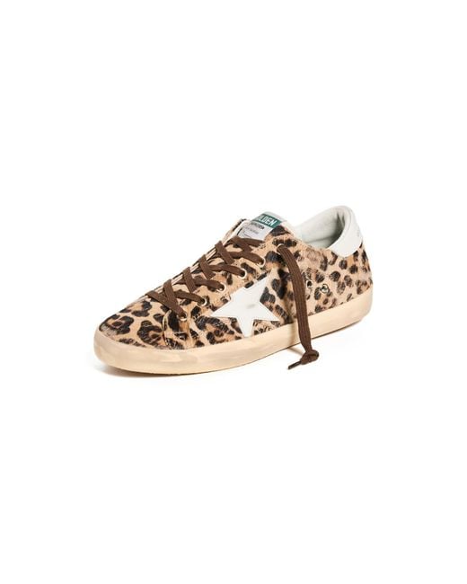 Golden Goose Super Star Horsy Leo Upper Leather Star Sneakers | Lyst