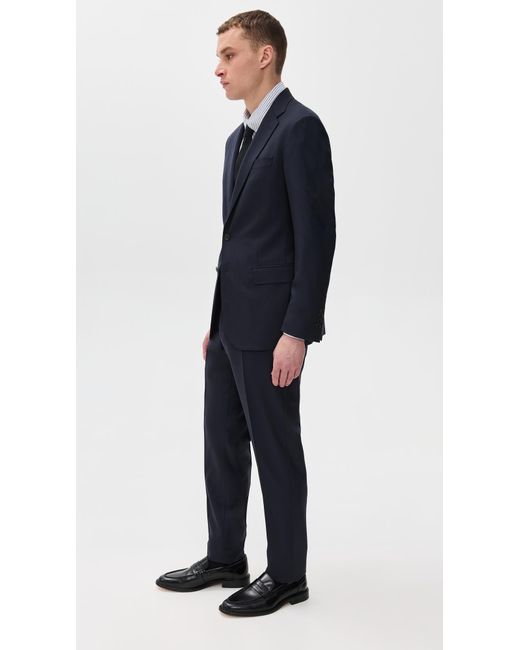 Polo Ralph Lauren Black Solid Twill Suit for men