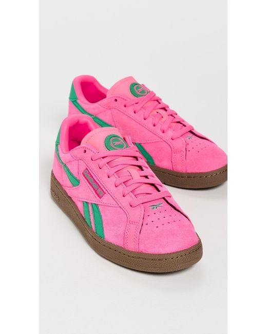 Reebok Pink Club C Grounds Uk Sneakers