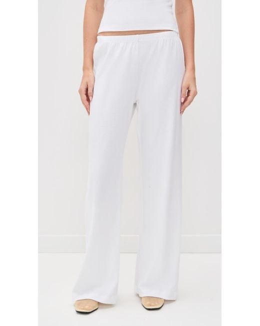 Leset White Nando Lounge Pants
