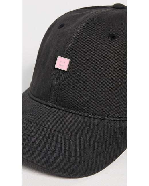 Acne Black Cunvo Face Stud Hat