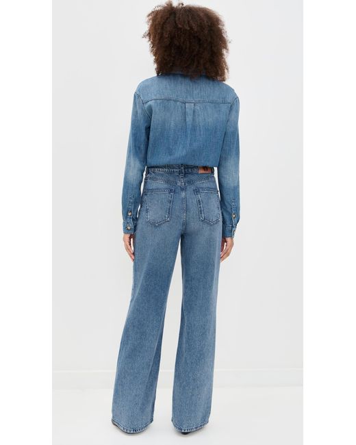Ba&sh Blue Bloom Jumpsuit