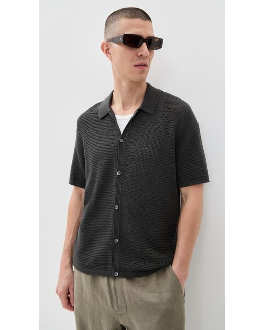 Madewell Black Open Knit Shirt for men
