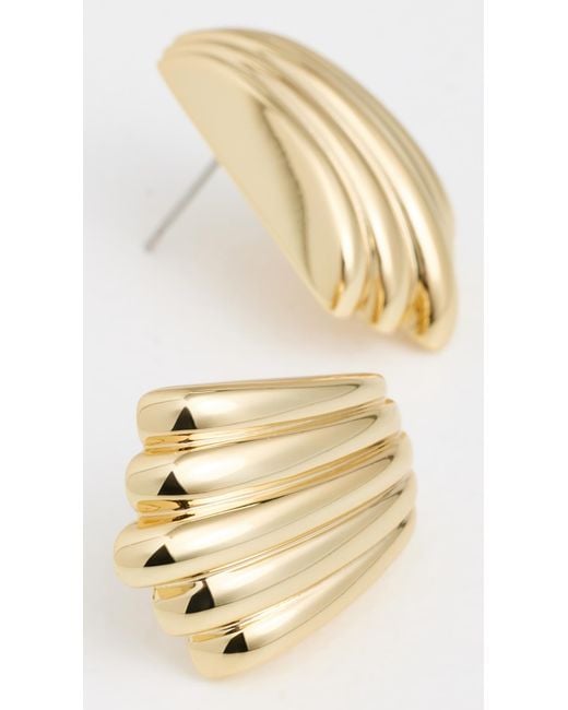 Luv Aj White The Sundown Statement Stud Earrings
