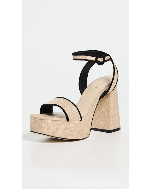 Larroude Black Dolly Platform Sandals