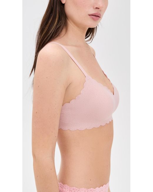 B.tempt'd Pink B. Tempt'D By Wacoal B. Wow'D Lace Wirefree Bra