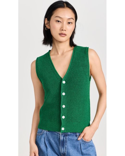 Alex Mill Green Eldridge Sweater Vest