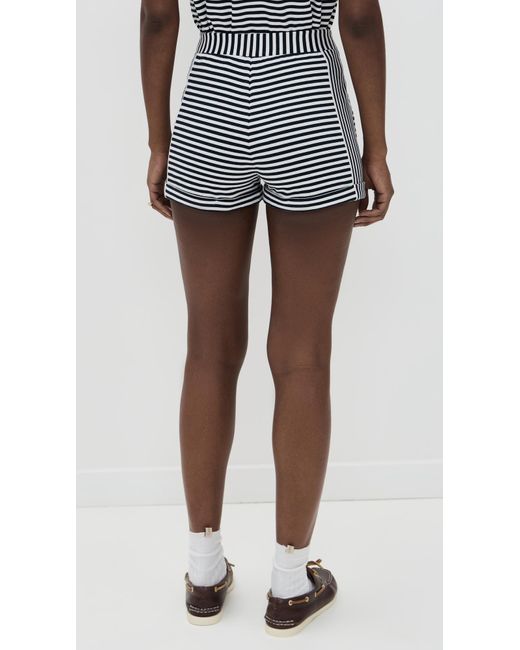 ALIGNE Black Omari Stripe Shorts