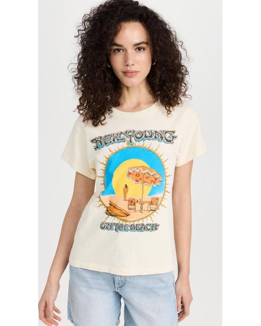 Daydreamer Multicolor Daydreaer Nei Young On The Beach Tour Tee Tone Vintage
