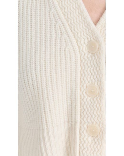 LoveShackFancy Blue Avignon Crop Cardigan