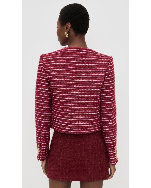 Endless Rose Red Tweed Jacket