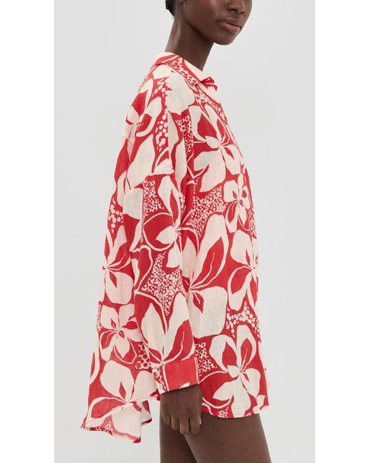LSPACE Red Rio Tunic