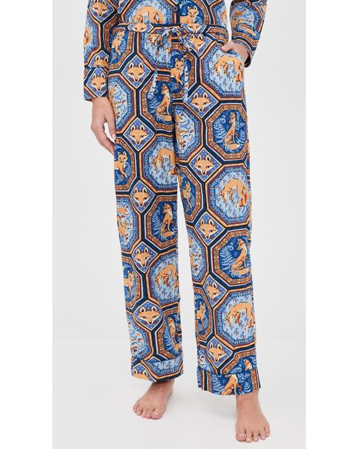 Printfresh Blue Long Pajama Set