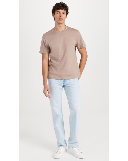 AMI Gray Adc T-shirt Ight Taupe for men