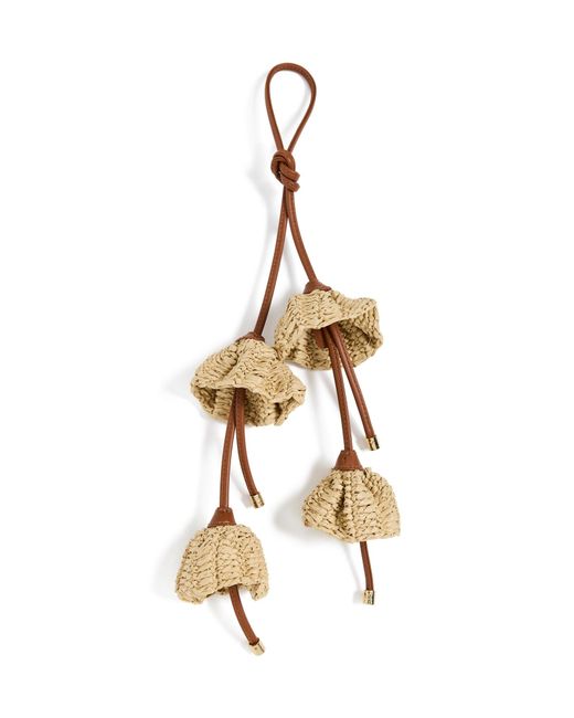 Ulla Johnson Metallic Flower Raffia Charm