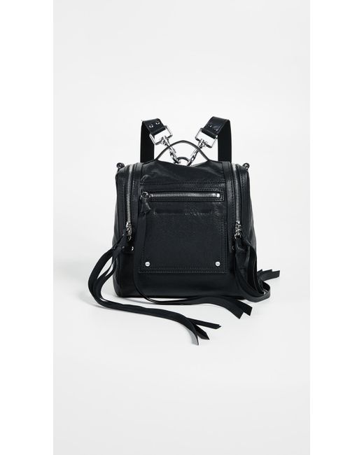 McQ Alexander McQueen Black Mini Convertible Box Backpack