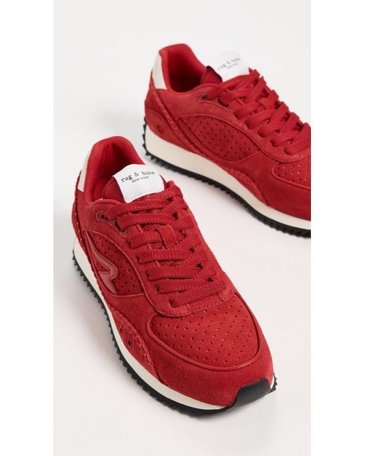 Rag & Bone Red Rb Drift Runner Sneakers