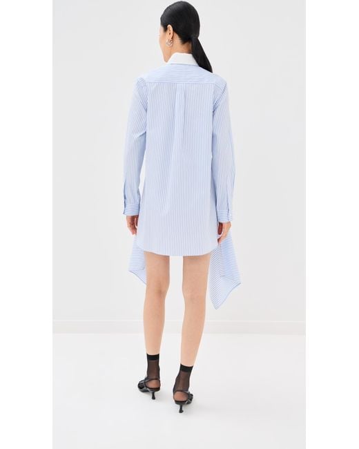 Monse Blue Cascade Front Shirt
