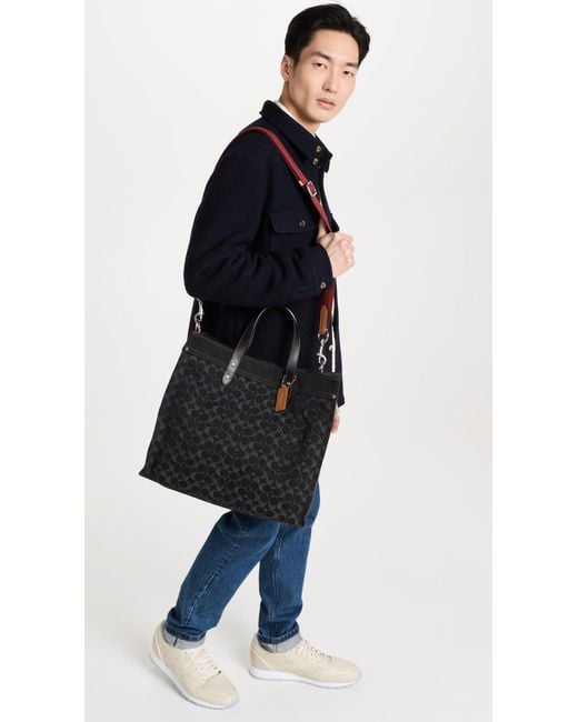 Coach Denim Tote 40 | COACH Field Tote 40 Denim Shoulder Bag