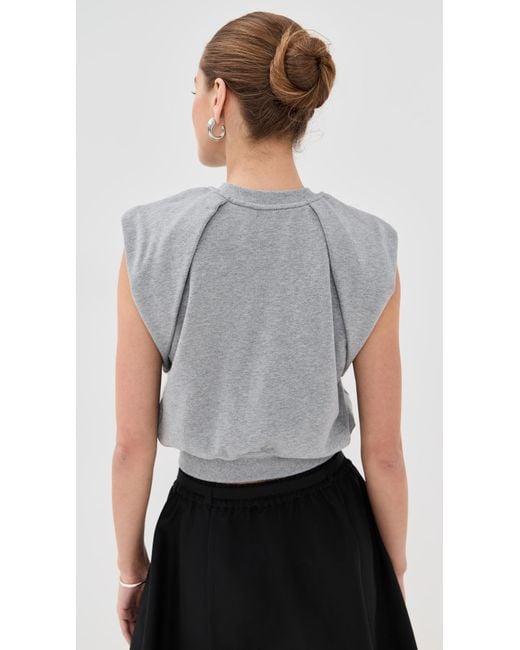 3.1 Phillip Lim Black Draped Bow Top