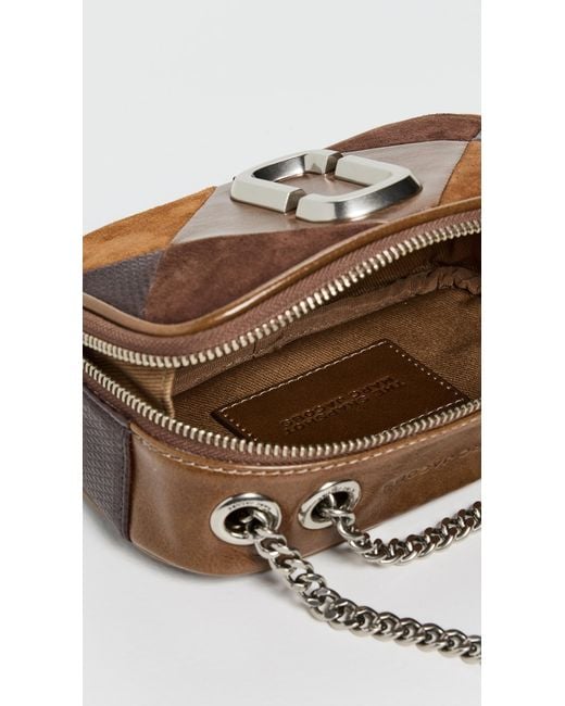 Marc Jacobs Brown The Suede Patchwork Softshot Bag