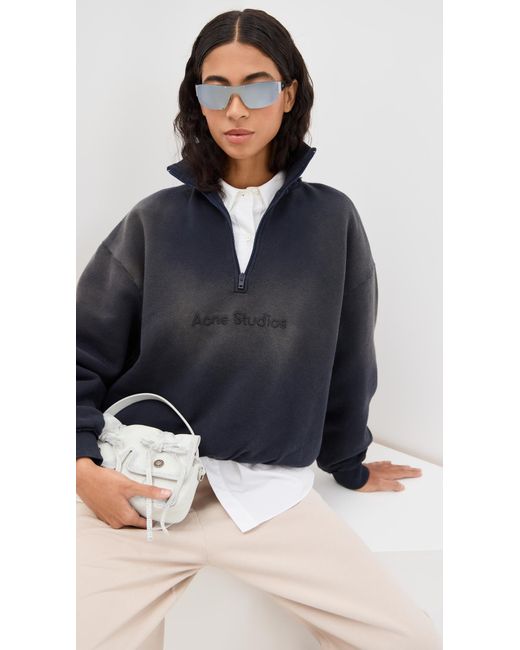 Acne Blue Logo Sweater