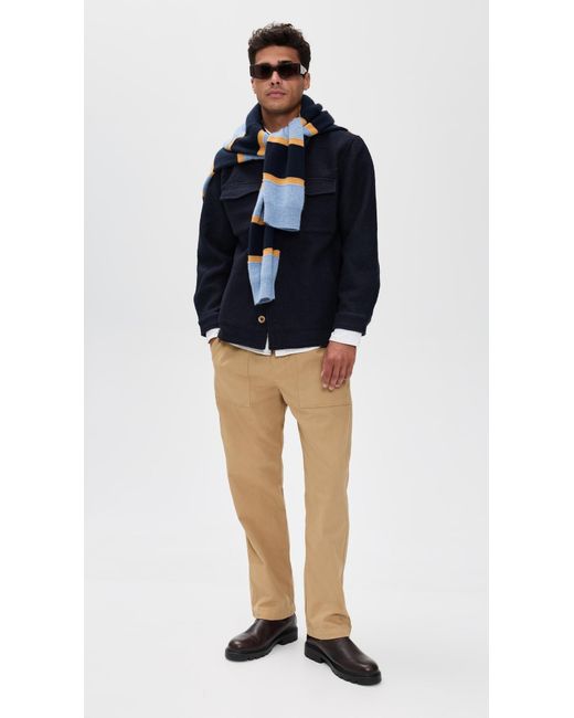 McTavish Blue Wool Jacket for men