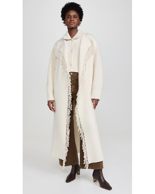 コート PHILOSOPHY Floating jacquard coat White DR00229_Y00027_CT00286_21__433