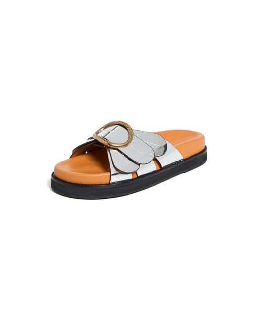 Farm Rio Black Daisy Slides
