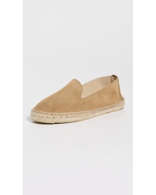 Manebí White Suede Classic Espadrilles for men