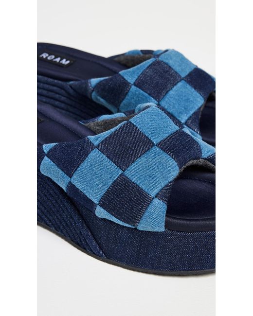 Roam Blue Scoop Patch Wedges