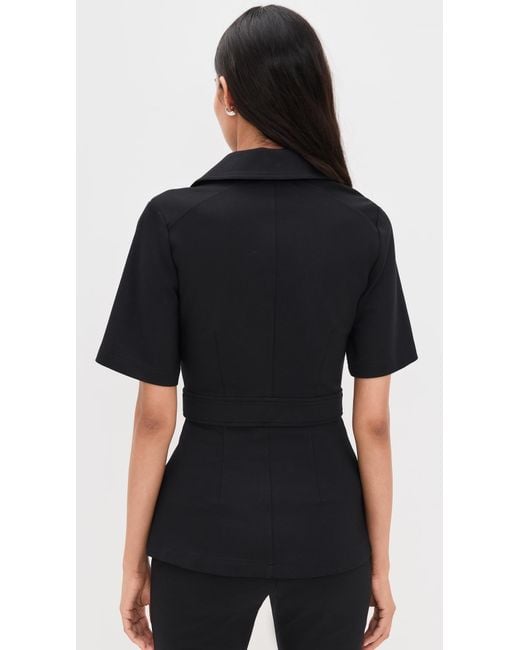 ALIGNE Black Cecile Ponte Top