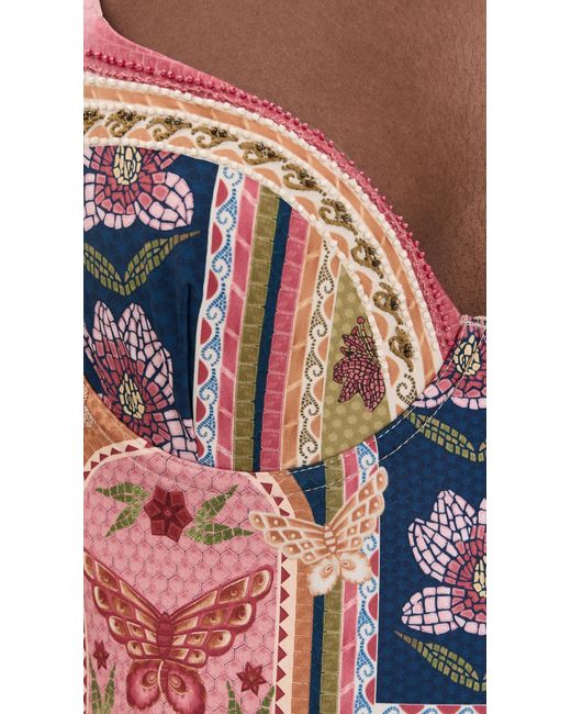 Agua Bendita Multicolor Fiore Petra Handmade Underwire One Piece