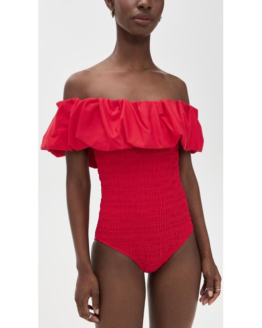 Sea Red Selma Solid One Piece